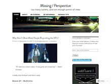 Tablet Screenshot of missingperspective.com